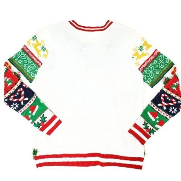 No Boundaries Christmas Believe Sweater XXL Festive Knit Holiday Ugly sweater - Picture 2 of 6